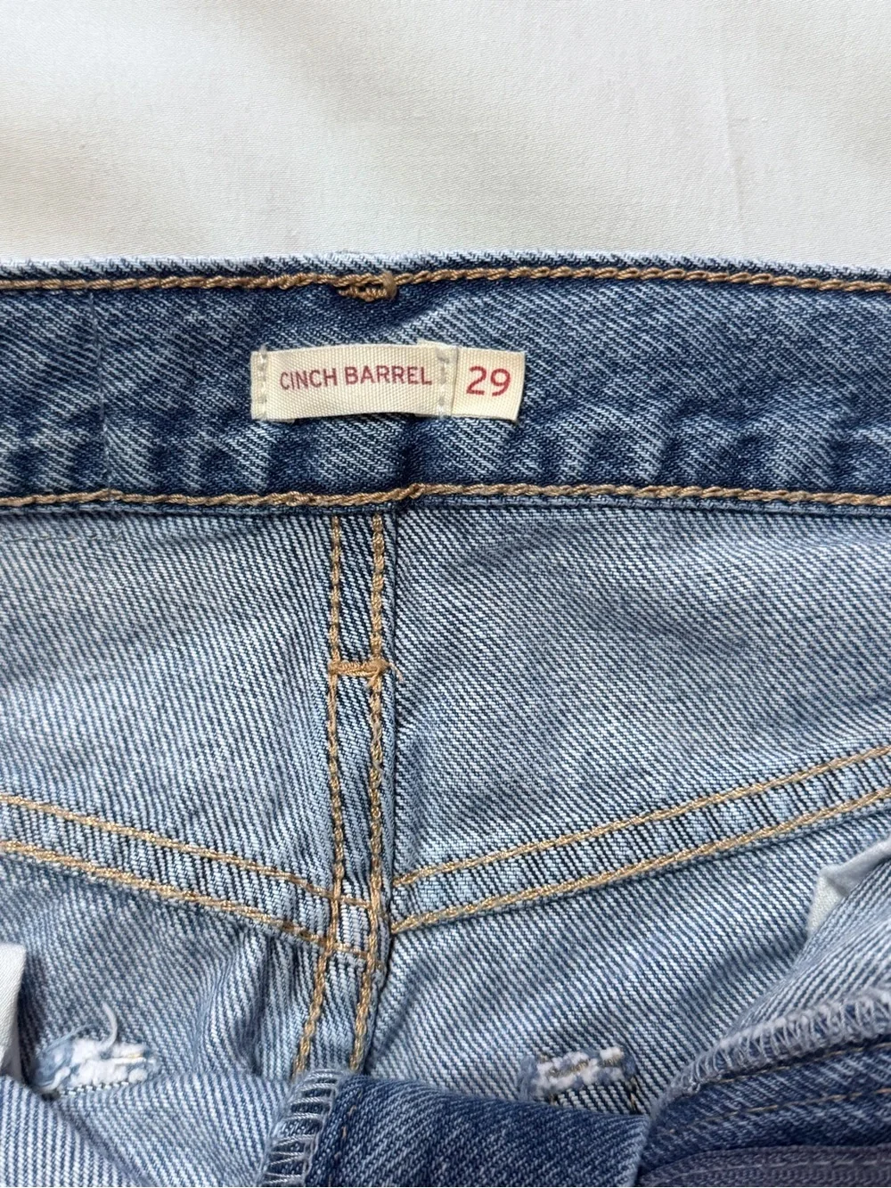Levi's Cinch Barrel‎ Medium Wash Women's Denim Jeans Size 29 100% Cotton